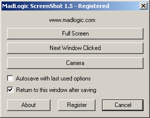 MadLogic,screenshot,screen capture, free demo, capture bitmap, capture JPEG